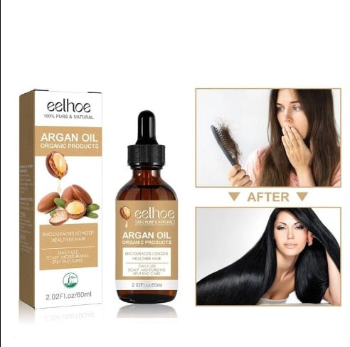 Huile d’Argan Pure Eelhoe – Soin Nourrissant Cheveux, Peau & Ongles | AvryStyle