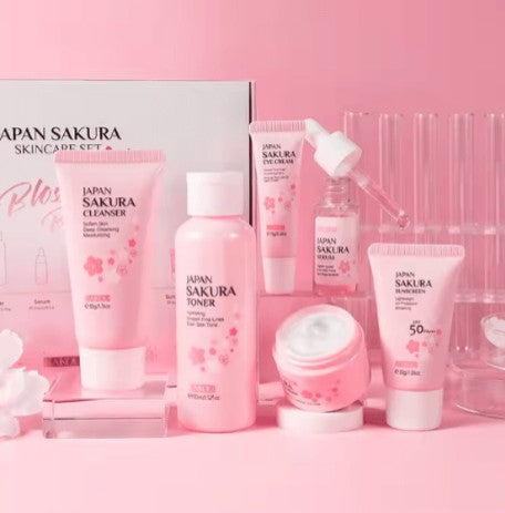 Japan Sakura – Coffret de soins pour la peau, routine complète hydratante et éclat | AvryStyle