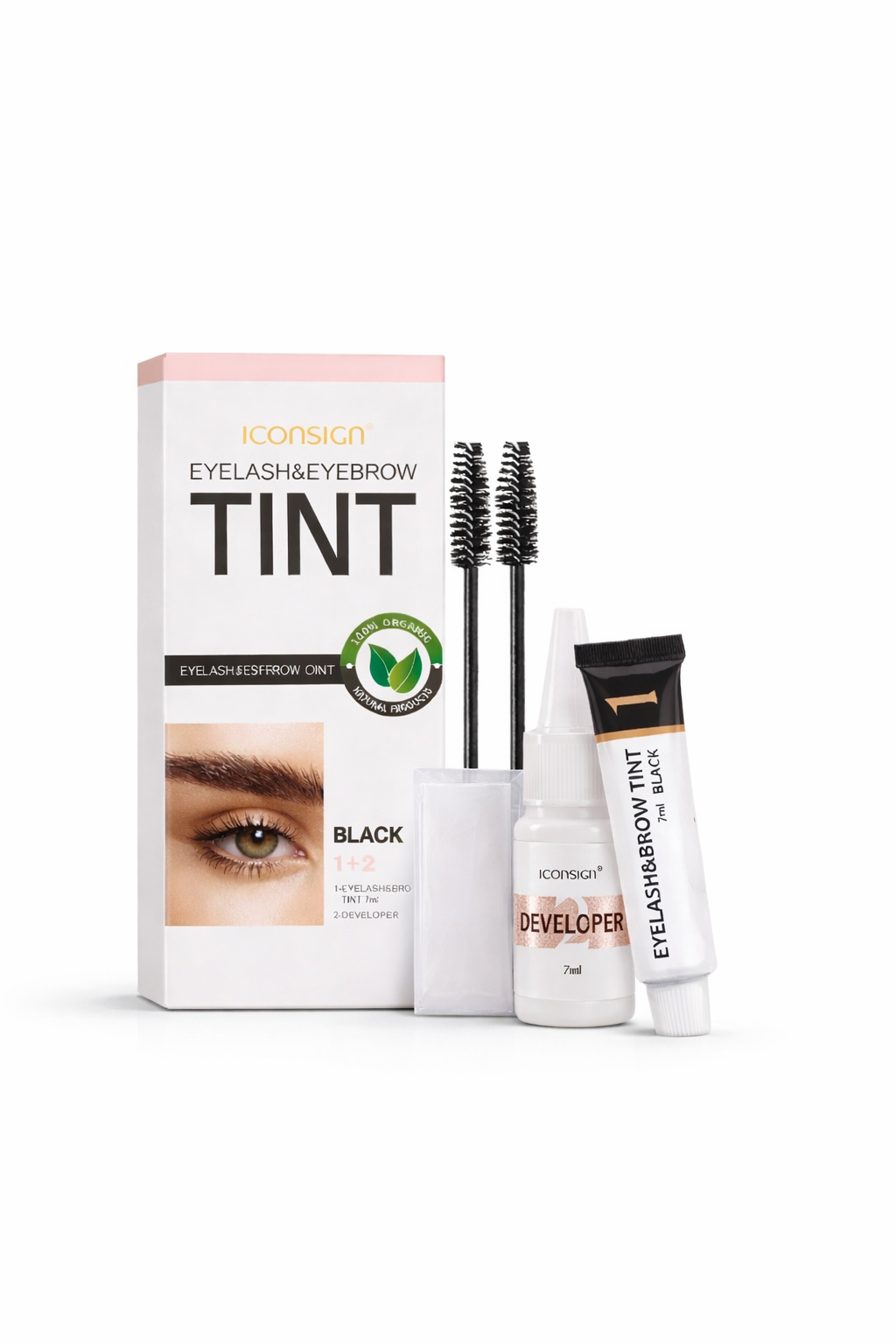 ICONSIGN – Kit de Teinture pour Cils et Sourcils | Effet Brow Lift & Mascara Longue Durée | AvryStyle