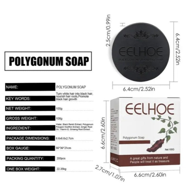 Savon au Polygonum | Shampoing Solide Naturel Cheveux & Cuir Chevelu | AvryStyle