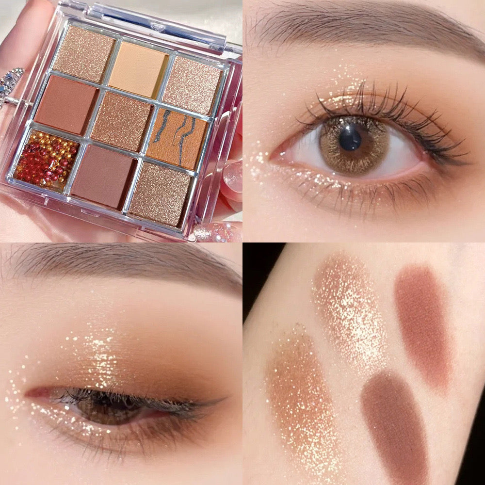 Palette de fards à paupières nude – Couleurs naturelles et lumineuses, tenue longue durée | AvryStyle