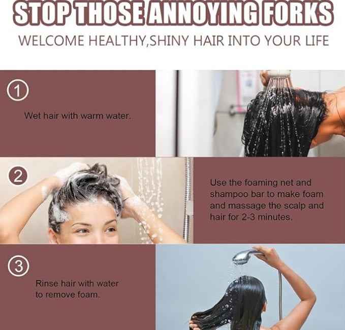 Savon au Polygonum | Shampoing Solide Naturel Cheveux & Cuir Chevelu | AvryStyle